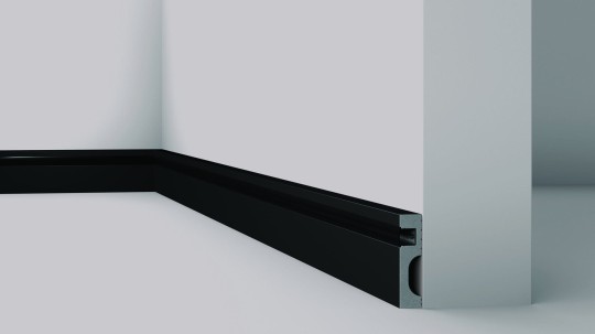 Listwa przypodłogowa NMC Wallstyl IL11 Black Czarna