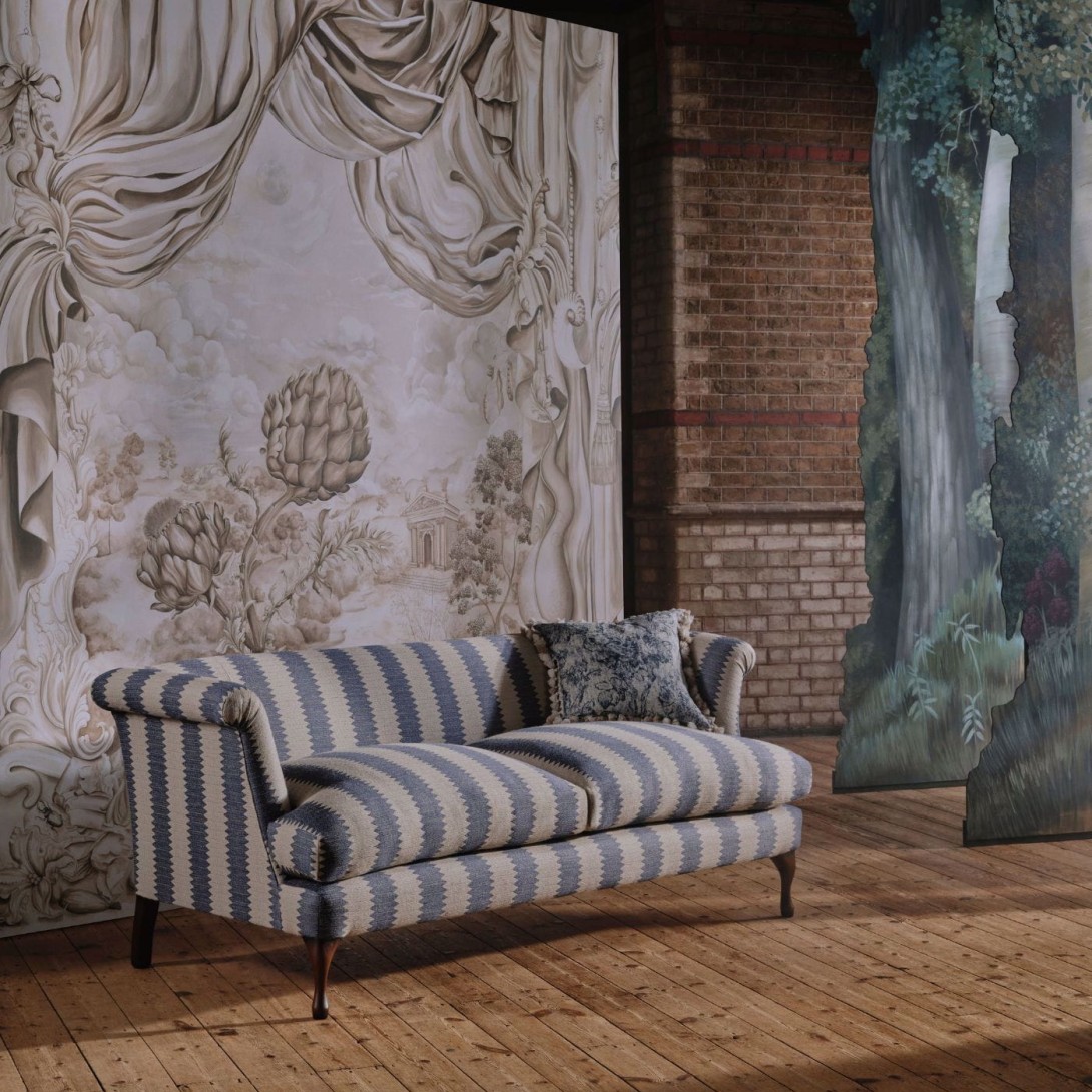 Sanderson 217327 Giles Deacon Pygmalion Alabaster - tapeta w cypryjski krajobraz