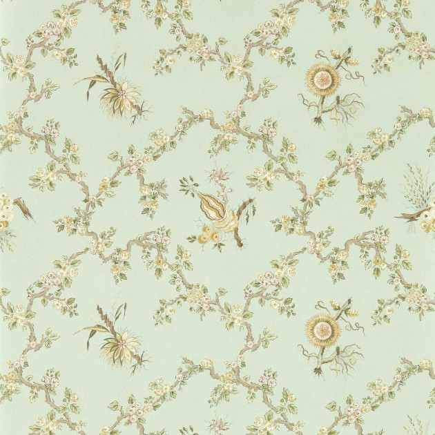 Sanderson 217320 Giles Deacon Trelliage Aphrodite/Blush - tapeta w kwiaty