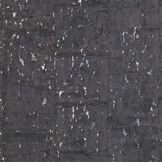 Zinc ZW129/04 Mineralogy Oolite Foil Night Sky - tapeta z korka z metalicznymi akcentami