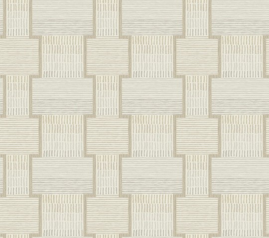 York LM5371 Lemieux Et Cie Signature La Broderie Beige - tapeta w geometryczny wzór