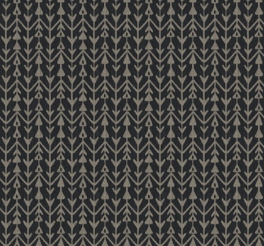 York LM5382 Lemieux Et Cie Signature Martigue Stripe Black - tapeta w geometryczny wzór