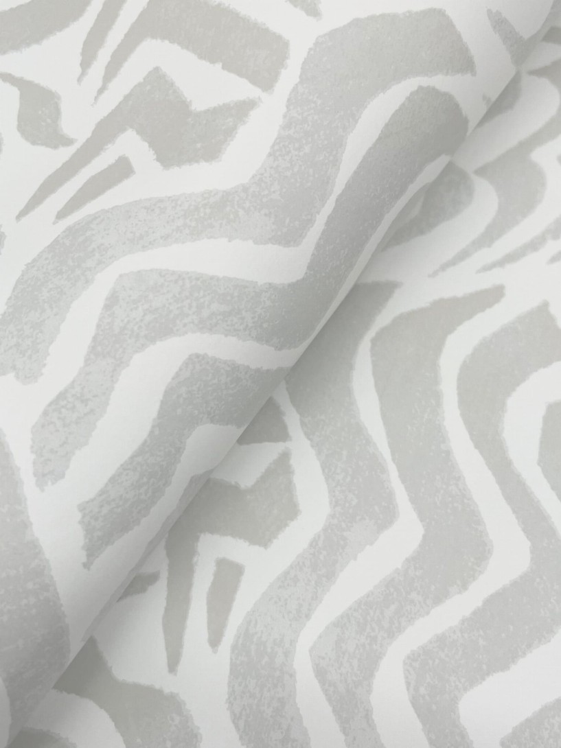 York LM5321 Lemieux Et Cie Signature Zora Wave Light Grey - tapeta w falujące paski