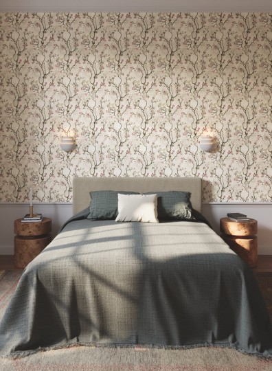 York LM5411 Lemieux Et Cie Signature Avril Chinoiserie Rose - tapeta w stylu chinoiserie