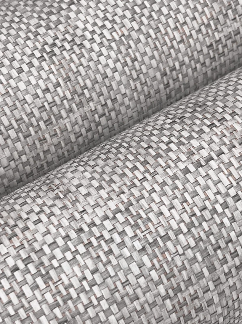 York GV0183LM Lemieux Et Cie Signature Kami Paperweave Charcoal - tapeta teksturalna