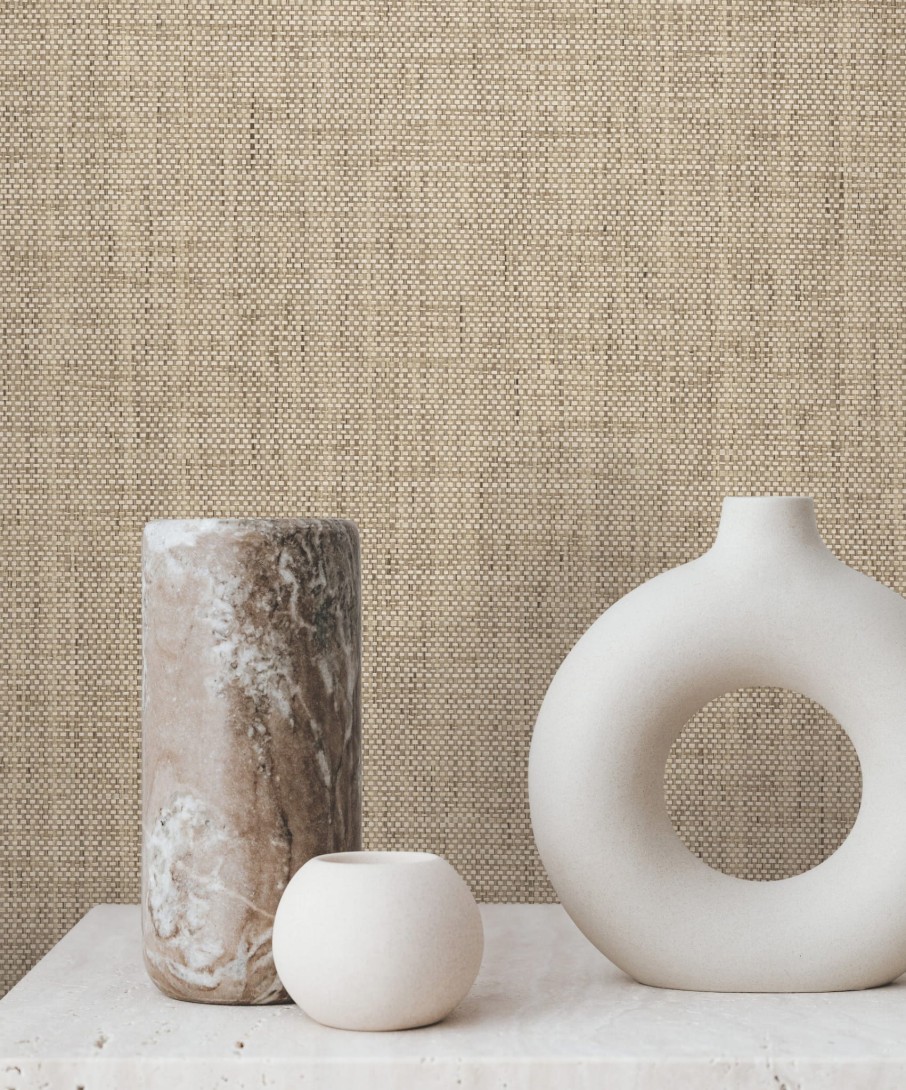 York GV0186LM Lemieux Et Cie Signature Kami Paperweave Mushroom - tapeta teksturalna