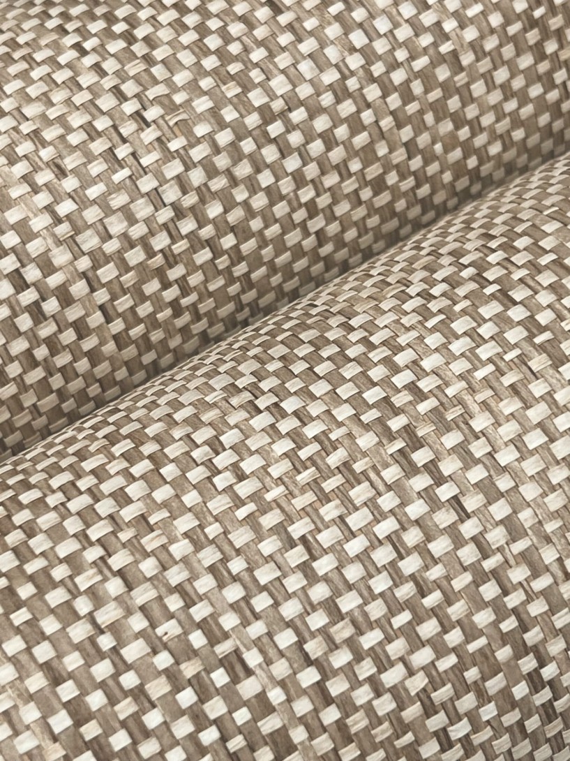York GV0186LM Lemieux Et Cie Signature Kami Paperweave Mushroom - tapeta teksturalna