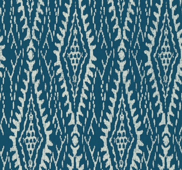 York LM5344 Lemieux Et Cie Signature Rousseau Paperweave Indigo - tapeta w diamentowy wzór