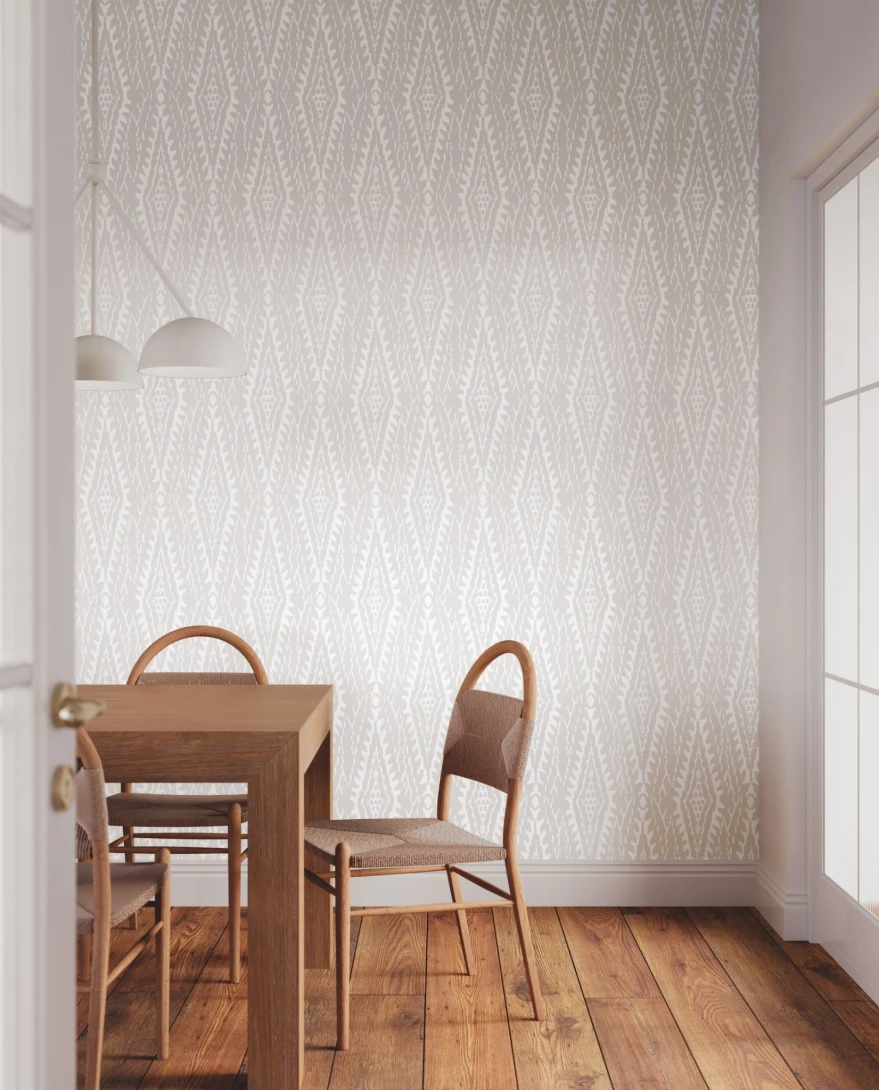 York LM5345 Lemieux Et Cie Signature Rousseau Paperweave Warm Grey - tapeta w diamentowy wzór