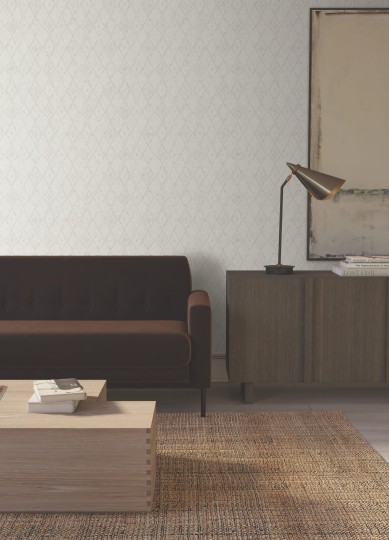 York LM5312 Lemieux Et Cie Signature Souk Diamonds White/Smoke - tapeta w kratkę