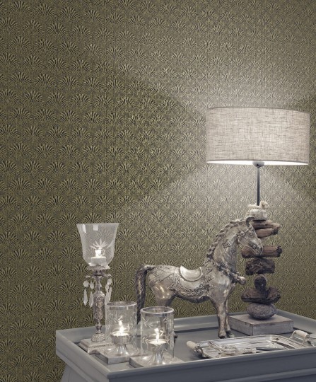 Galerie F-AF7004 Boutique - tapeta w roślinny wzór w stylu art deco