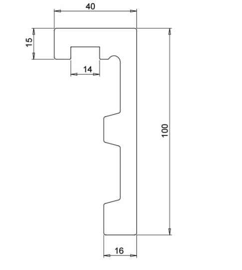 Maskownica karnisza Creativa LK-01 Lightblocker 300cm