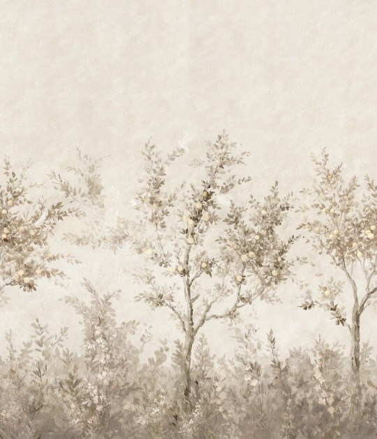 Boras Tapeter 9584W Studio Garden Lydia’s Garden Beige - mural ogród z drzewami owocowymi