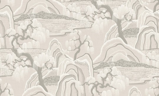 Boras Tapeter 9591W Studio Indigo Garden Beige - mural japoński ogród