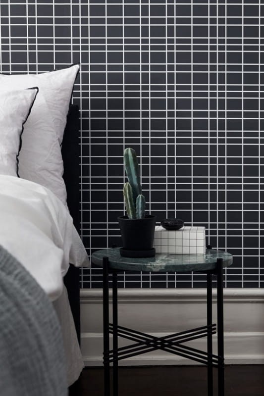 Tapeta Eco Black & White 6067 Uneven Square