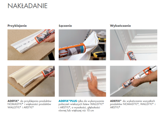 Klej montażowy do sztukaterii elewacyjnej NMC Domostyl Hybrid 310ml