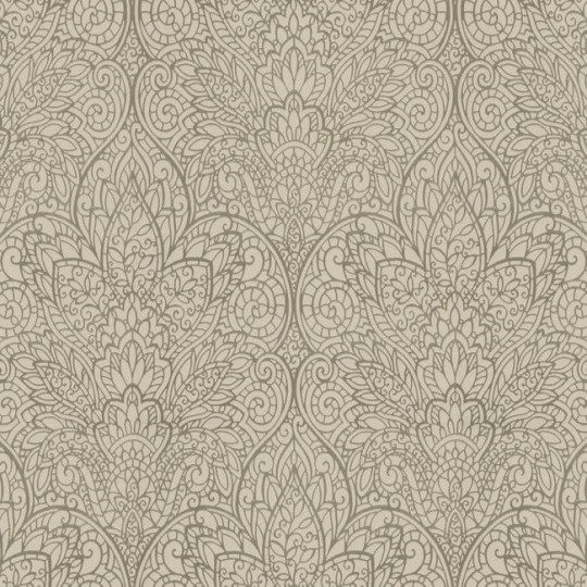 York CD4010 Candice Olson After Eight Paradise Taupe/Copper - tapeta w roślinny ornament