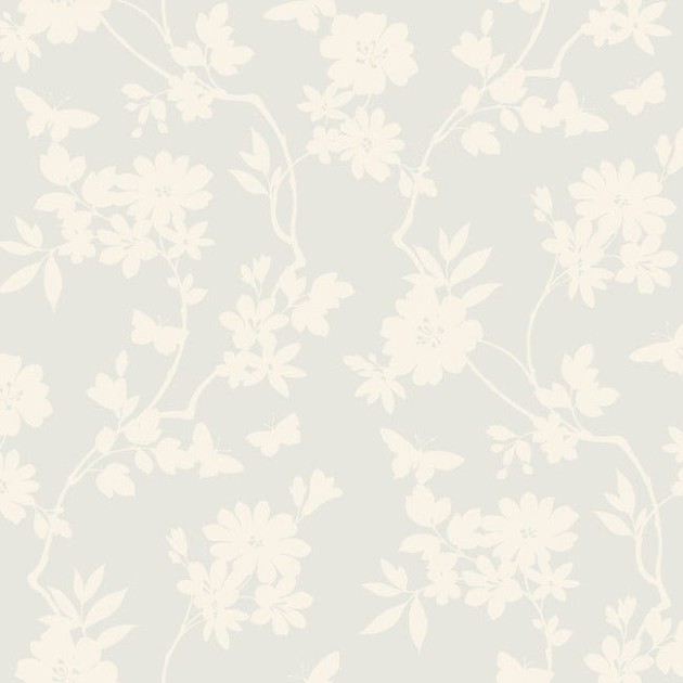 York DT5024 Candice Olson After Eight Flutter Vine Pearl - tapeta w roślinny motyw