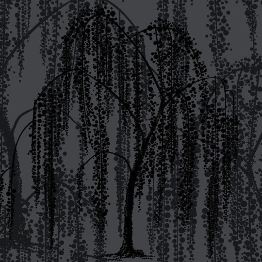 York DT5062 Candice Olson After Eight Willow Glow Gunmetal - tapeta w płaczącą wierzbę