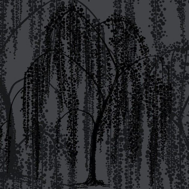 York DT5062 Candice Olson After Eight Willow Glow Gunmetal - tapeta w płaczącą wierzbę