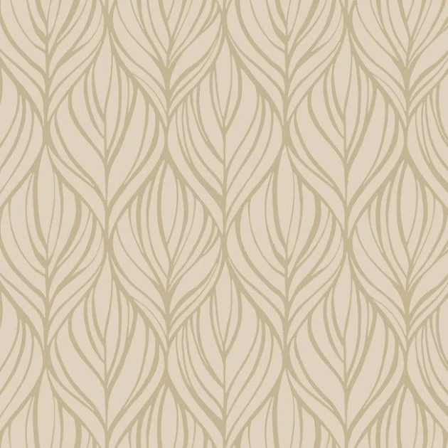 York DT5082 Candice Olson After Eight Palma Taupe/Silver - tapeta w roślinny motwy