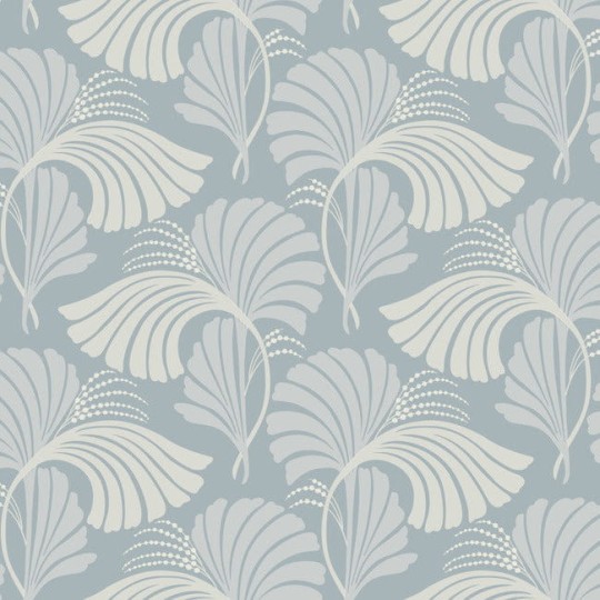 York DT5132 Candice Olson After Eight Dancing Leaves Light Blue - tapeta w liście