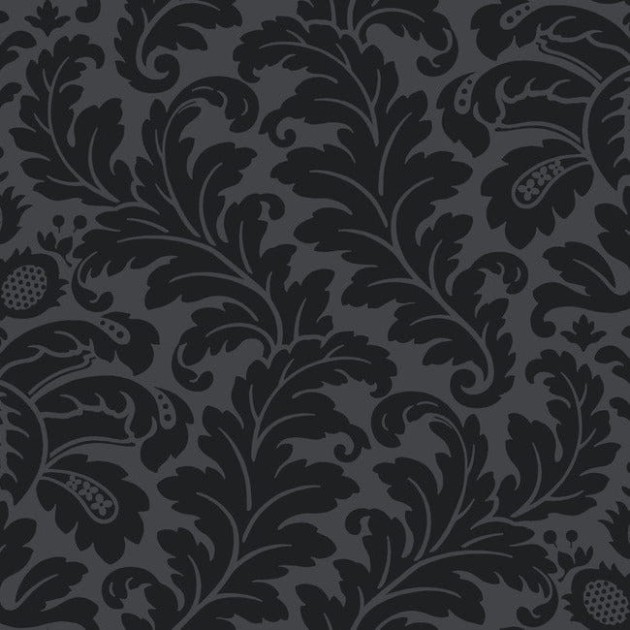 York DT5044 Candice Olson After Eight Modern Romance Black - tapeta w roślinny motyw