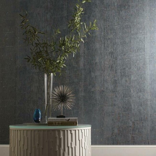 York CZ2480 Candice Olson Natural Splendor Cork Blue - tapeta z efektem patyny
