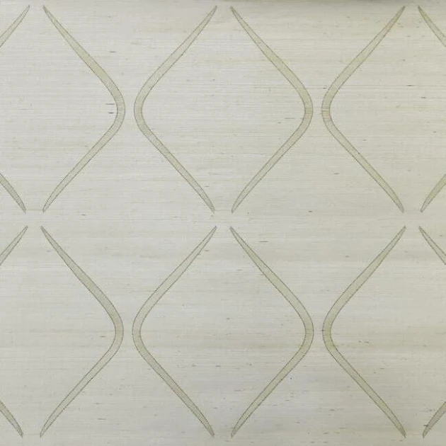 York DL2902 Candice Olson Natural Splendor Marquise White - tapeta w geometryczny wzór