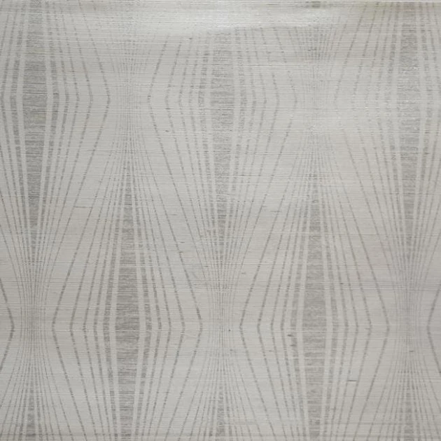 York DL2930 Candice Olson Natural Splendor Radiant Silver/White - tapeta w geometryczny wzór w stylu art deco