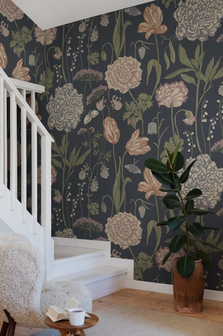 Sandberg S10534 Special Edition Aurelie Dark Blue - mural łąka