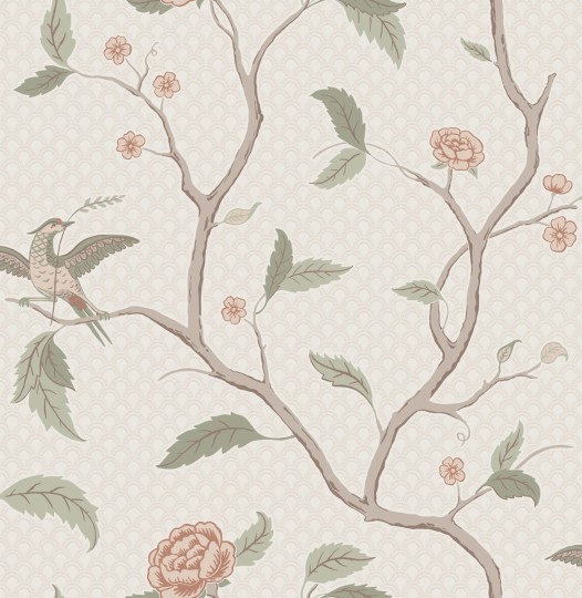 Sandberg S10232 Special Edition Marianne Sandstone - tapeta w gałęzie, liście i kwiaty