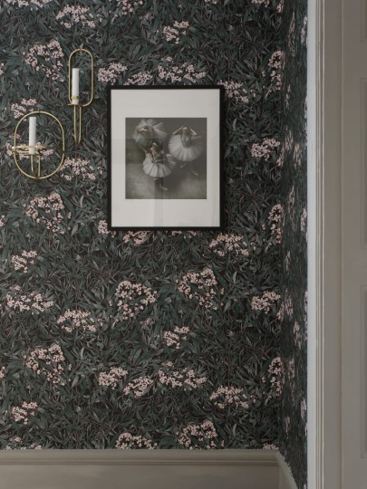 Sandberg 225-81 Special Edition Malin Black - tapeta roślinna