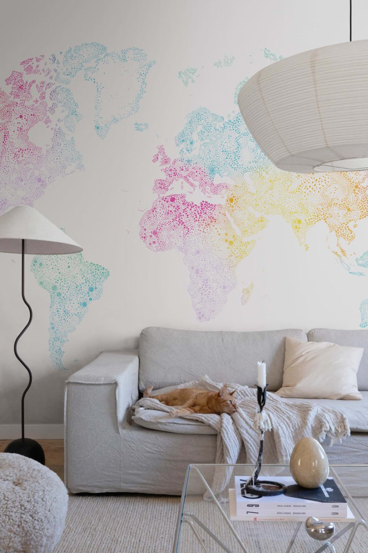 Sandberg 630-19 Special Edition World Map Multi - mural mapa świata