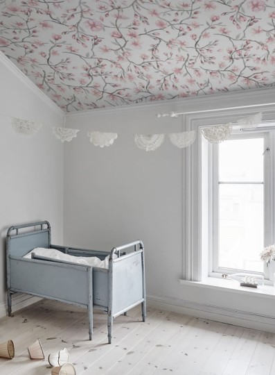 Sandberg 626-03 Special Edition Sakura Sky Pink - mural kwitnące wiśnie