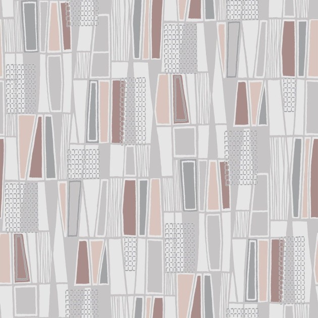 Boras Tapeter 5471 Alla Tiders Hus Retro Pink - tapeta geometryczna modernistyczna