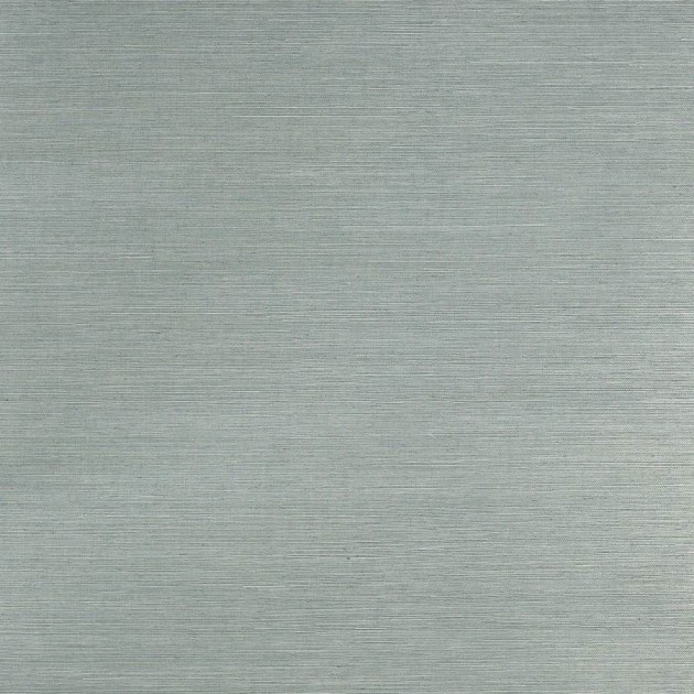 Colefax and Fowler 20232-08 Naturals W/P I Seagrass Blue - ręcznie tkana tapeta w delikatne poziome paski z sizalu i bawełny