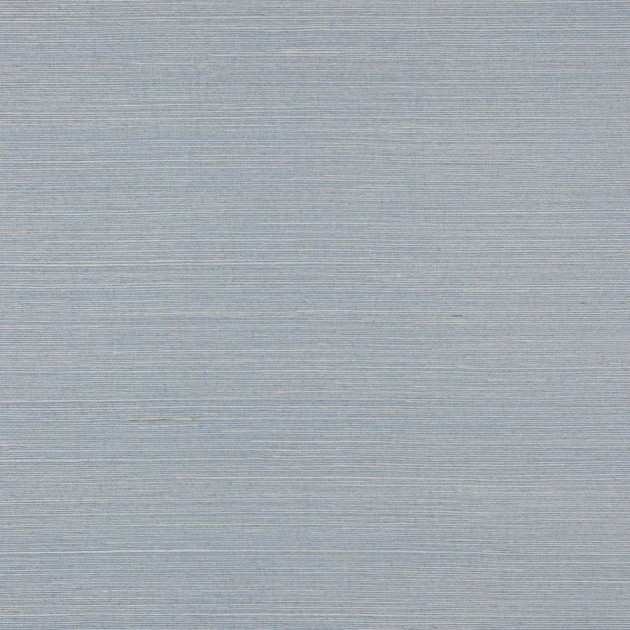 Colefax and Fowler 20232-30 Naturals II Seagrass Sea Blue - ręcznie tkana tapeta w delikatne poziome paski z sizalu i bawełny