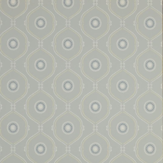 Colefax and Flower 07130/01 Small Design W/Papers Heywood Aqua - tapeta w geometryczny wzór ogee