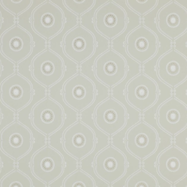 Colefax and Flower 07130/03 Small Design W/Papers Heywood Silver - tapeta w geometryczny wzór ogee