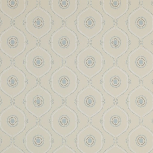 Colefax and Flower 07130/05 Small Design W/Papers Heywood Blue - tapeta w geometryczny wzór ogee