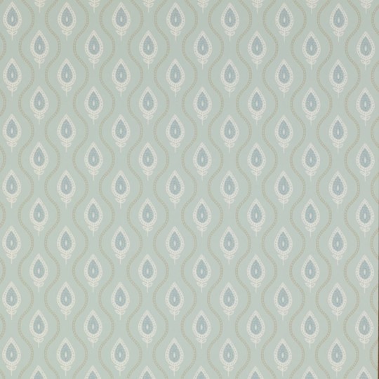 Colefax and Flower 07138/03 Small Design W/Papers Verity Aqua - tapeta w motyw ogee