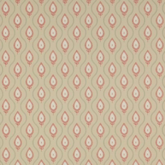 Colefax and Flower 07138/04 Small Design W/Papers Verity Red/Sienna - tapeta w motyw ogee