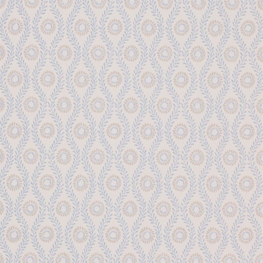 Colefax and Flower 07176/03 Small Design W/Papers Swift Blue - tapeta w stylizowany roślinny wzór