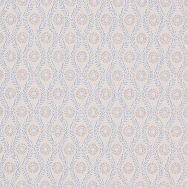 Colefax and Flower 07176/03 Small Design W/Papers Swift Blue - tapeta w stylizowany roślinny wzór
