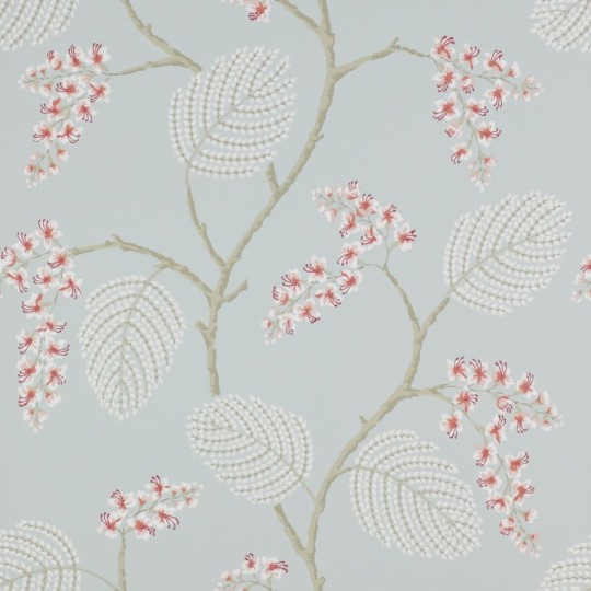 Colefax and Fowler 07141/01 Jardine Florals W/P Atwood Old Blue- tapeta w delikatny motyw roślinny