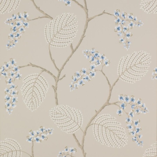 Colefax and Fowler 07141/06 Jardine Florals W/P Atwood Blue/Beige - tapeta w delikatny motyw roślinny