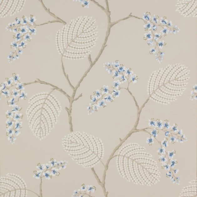 Colefax and Fowler 07141/06 Jardine Florals W/P Atwood Blue/Beige - tapeta w delikatny motyw roślinny