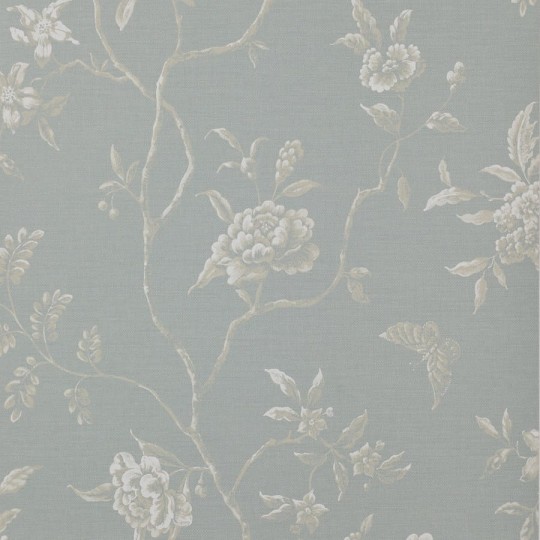 Colefax and Fowler 07165/03 Jardine Florals W/P Swedish Tree Old Blue - tapeta w stylizowany wzór roślinny