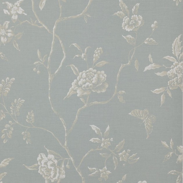Colefax and Fowler 07165/03 Jardine Florals W/P Swedish Tree Old Blue - tapeta w stylizowany wzór roślinny